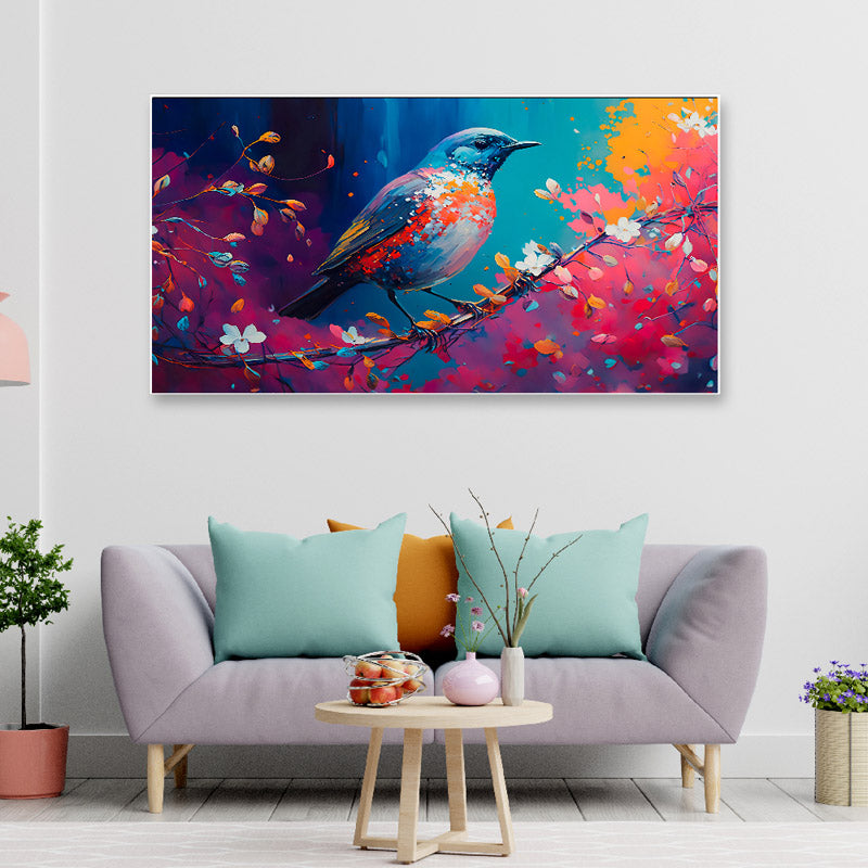 Buy Bird Color Bath Wall Painting Wall Art & Paintings from Vaaree