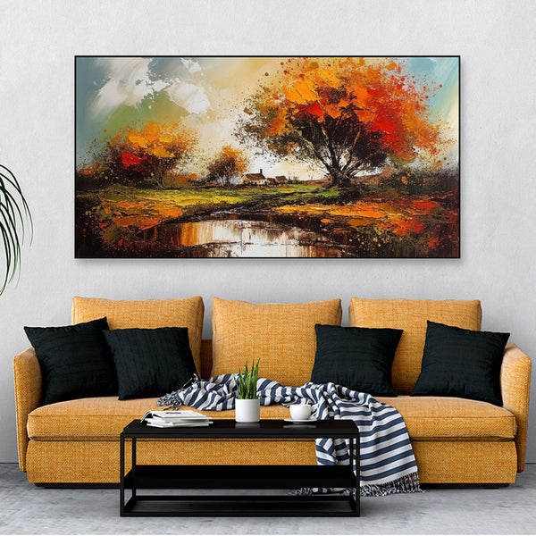 Buy Autumn Shadow Wall Painting Wall Art & Paintings from Vaaree