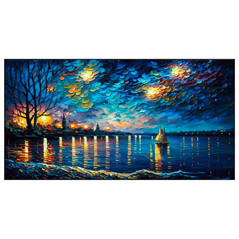 Buy Ethereal Starry Night Wall Painting Wall Art & Paintings from Vaaree