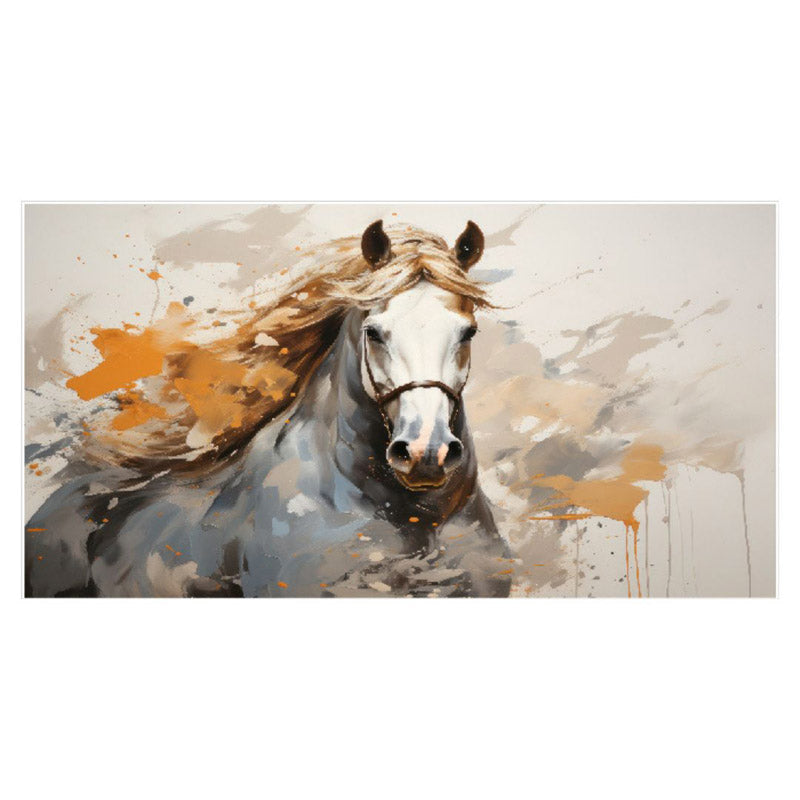 Buy White Stallion Wall Painting Wall Art & Paintings from Vaaree