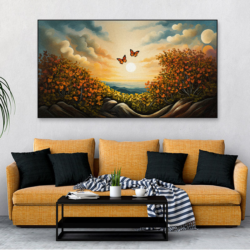 Buy Dawn Flutter Wall Painting Wall Art & Paintings from Vaaree