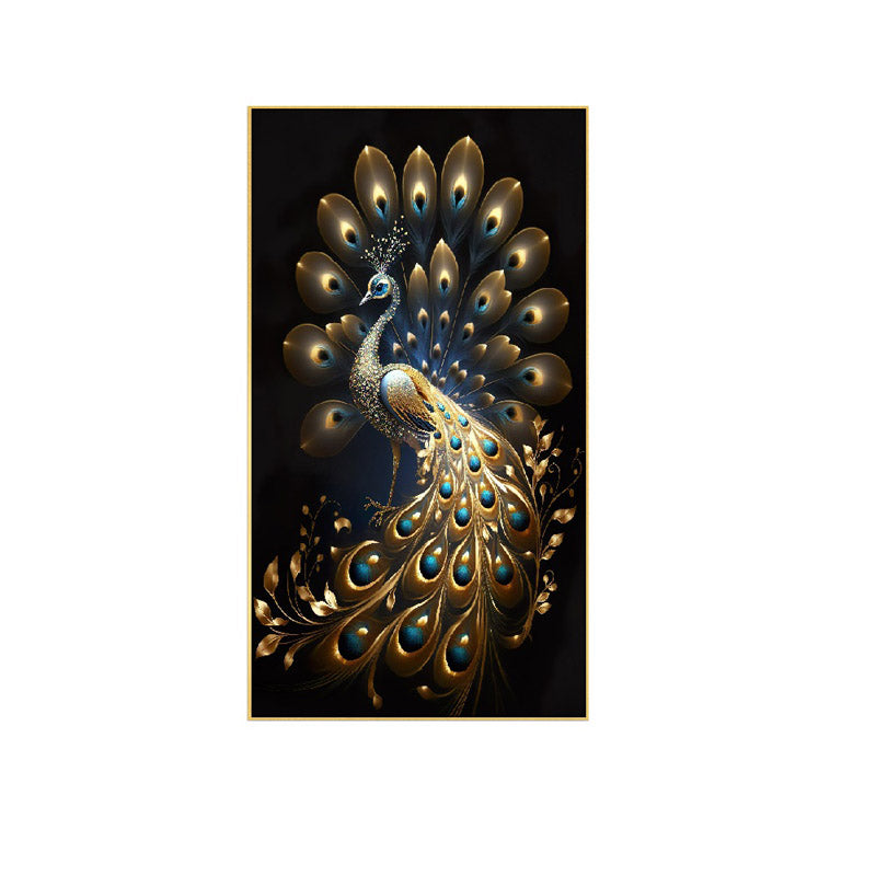 Buy Golden Gleam Mayoor Wall Painting Wall Art & Paintings from Vaaree