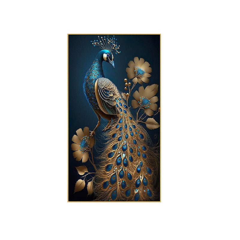 Buy Turquoise Gleam Mayoor Wall Painting Wall Art & Paintings from Vaaree