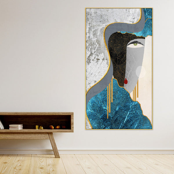 Buy The Sea And The Waves Abstract Wall Painting Wall Art & Paintings from Vaaree