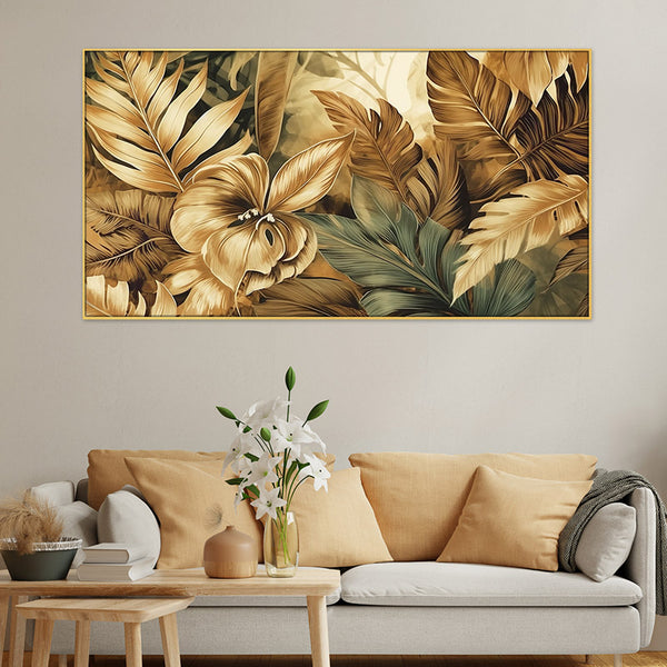 Buy Golden Jungle Wall Painting Wall Art & Paintings from Vaaree