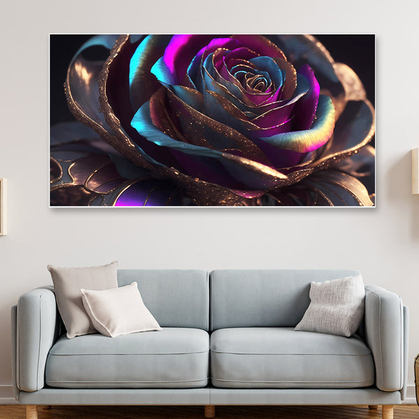 Buy Rose Exuberance Floral Wall Painting Wall Art & Paintings from Vaaree