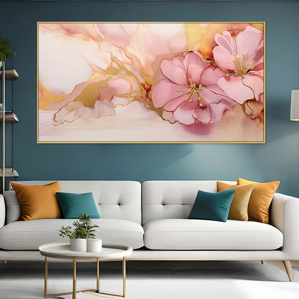 Buy Rosa Ruffle Floral Wall Painting Wall Art & Paintings from Vaaree