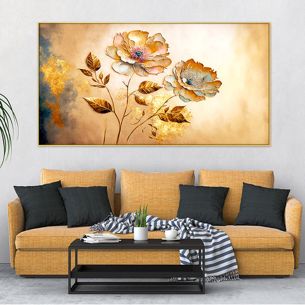 Buy Midas Touch Floral Wall Painting Wall Art & Paintings from Vaaree