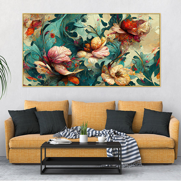 Buy Carnation Glamour Floral Wall Painting Wall Art & Paintings from Vaaree