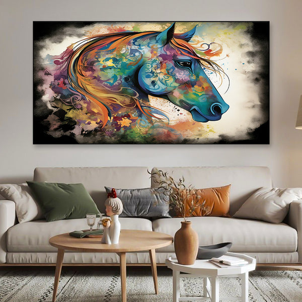 Buy Mystic Stallion Wall Painting Wall Art & Paintings from Vaaree