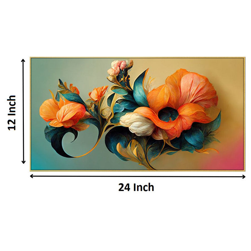 Buy Noma Chrom Floral Wall Painting Wall Art & Paintings from Vaaree