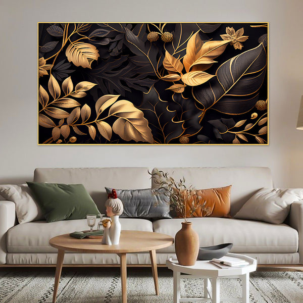 Buy Ento Gold Wall Painting Wall Art & Paintings from Vaaree