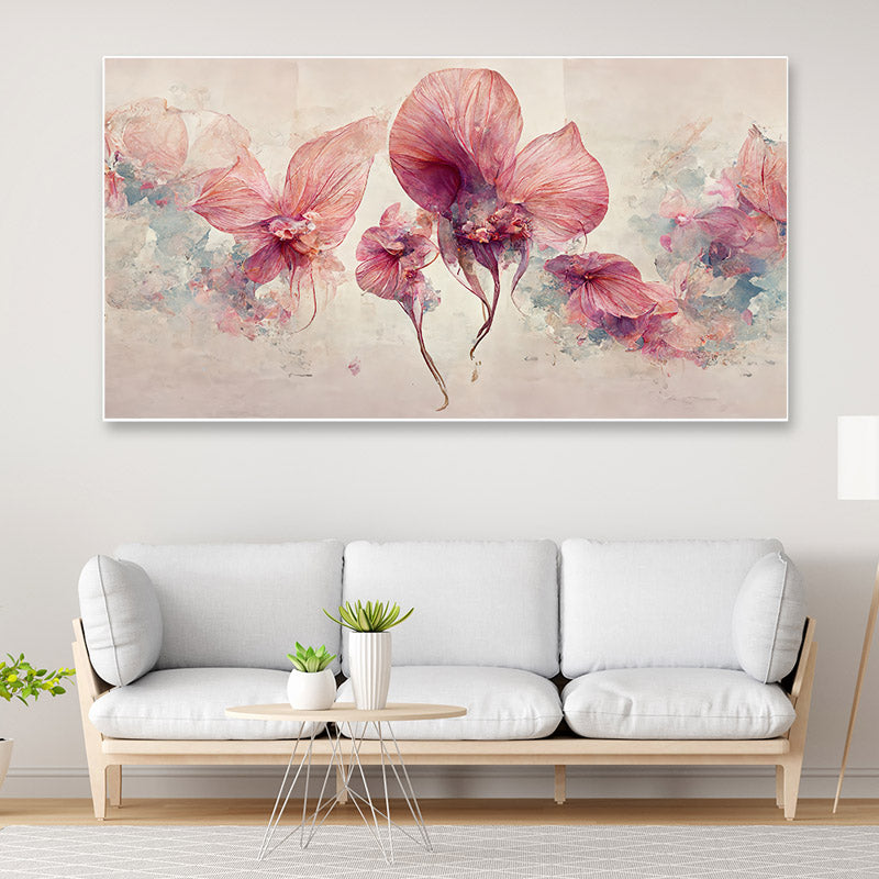 Buy Orchid Chroma Floral Wall Painting Wall Art & Paintings from Vaaree