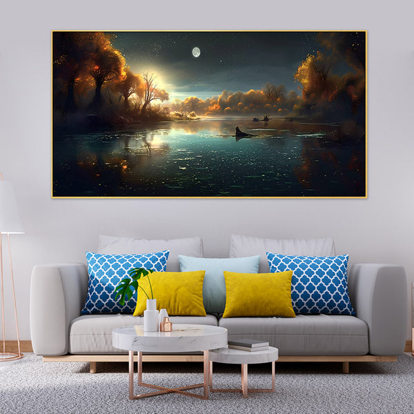 Buy Windara Lake Wall Painting Wall Art & Paintings from Vaaree