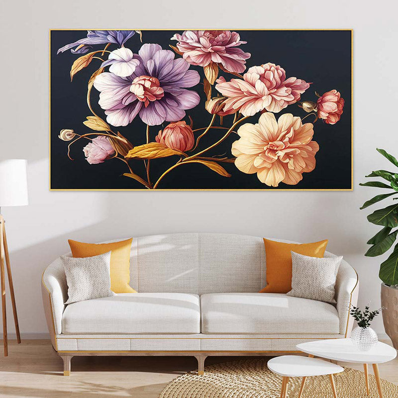 Buy Zenon Floral Wall Painting Wall Art & Paintings from Vaaree