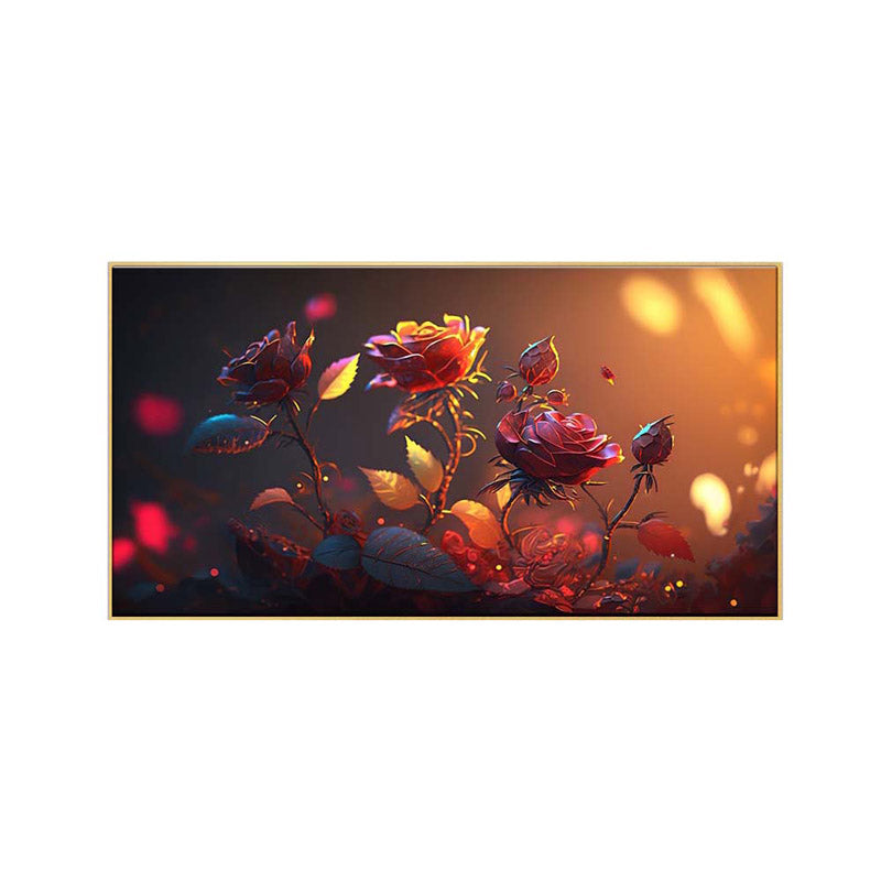 Buy Blooms At Dawn Floral Wall Painting Wall Art & Paintings from Vaaree