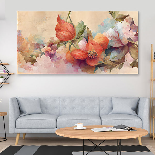 Buy Skyla Floral Wall Painting Wall Art & Paintings from Vaaree