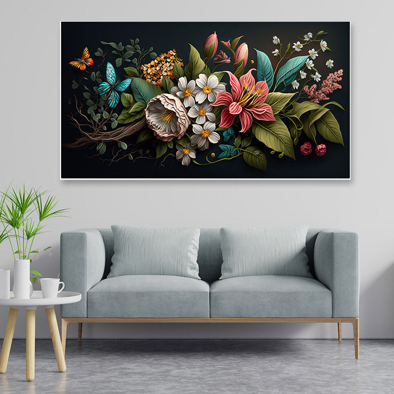 Buy Anthela Bright Floral Wall Painting Wall Art & Paintings from Vaaree