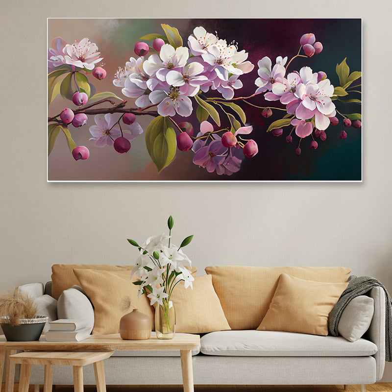 Buy Electra Lavender Floral Wall Painting Wall Art & Paintings from Vaaree