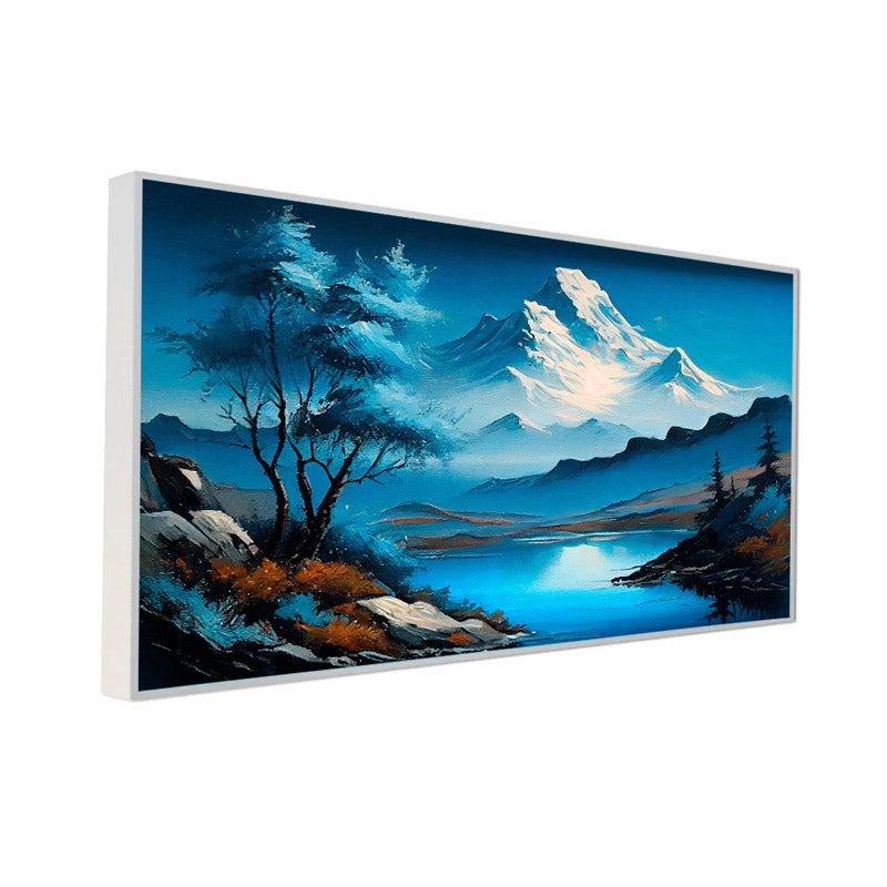 Buy Pheme Ethereal Mountains Wall Painting Wall Art & Paintings from Vaaree