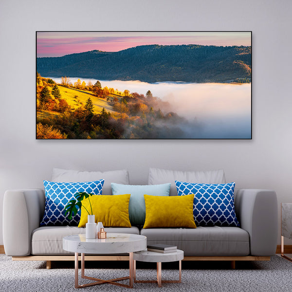 Buy Magical Misty Valley Wall Painting Wall Art & Paintings from Vaaree