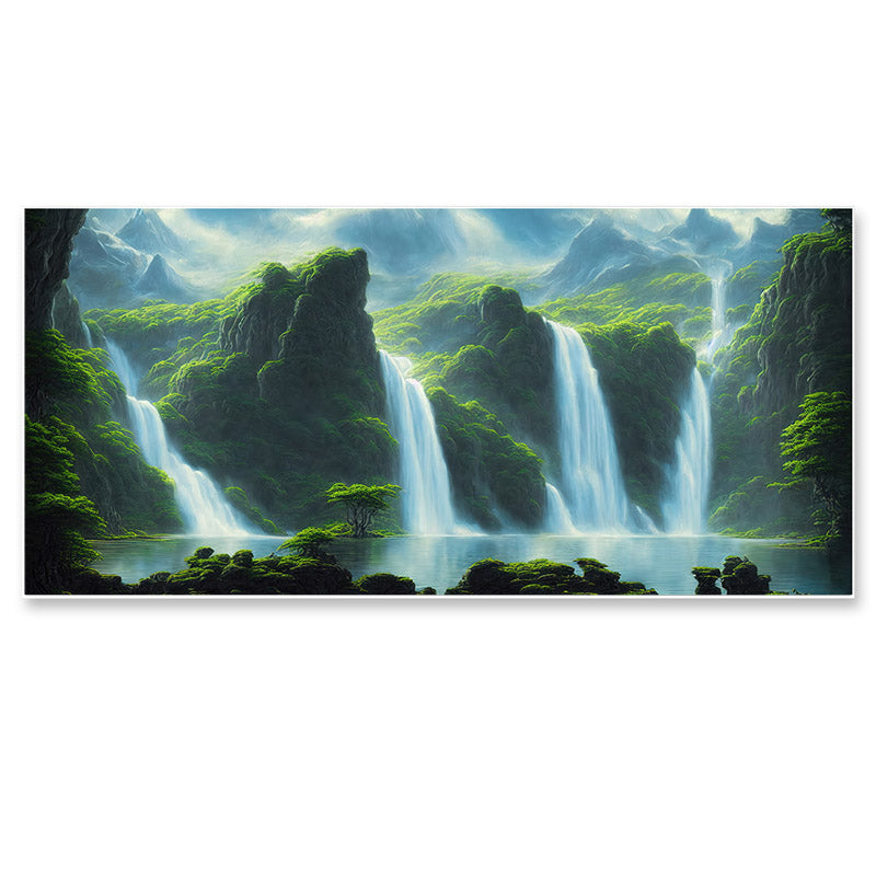 Buy Dreamlike Cascade Wall Painting Wall Art & Paintings from Vaaree