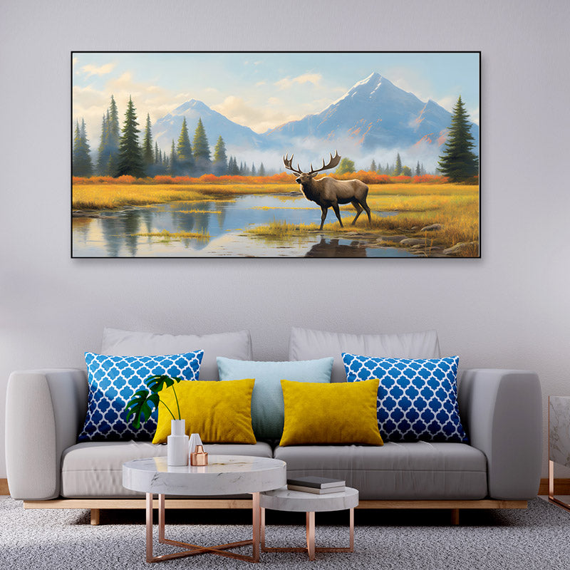 Buy Antler Beauty Wall Painting Wall Art & Paintings from Vaaree