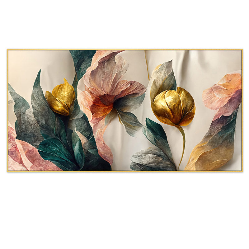 Buy Serenity Sensation Floral Wall Painting Wall Art & Paintings from Vaaree