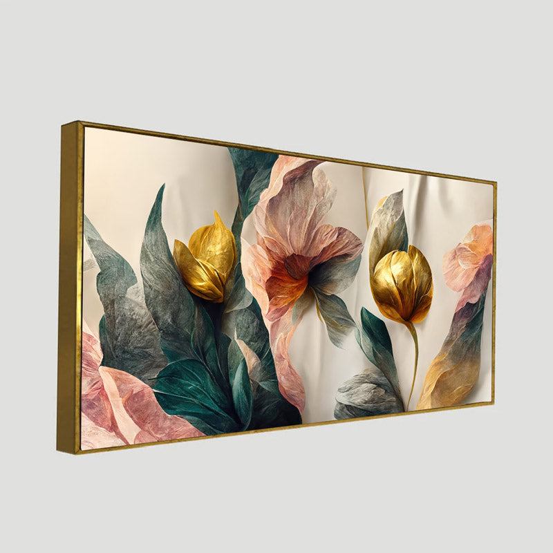 Buy Serenity Sensation Floral Wall Painting Wall Art & Paintings from Vaaree