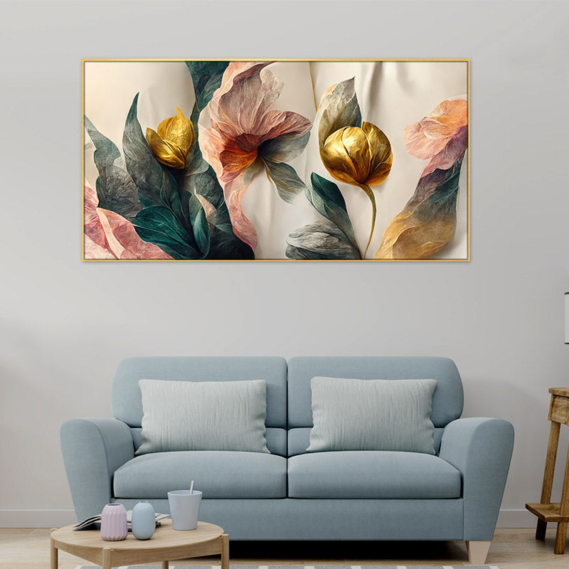 Buy Serenity Sensation Floral Wall Painting Wall Art & Paintings from Vaaree