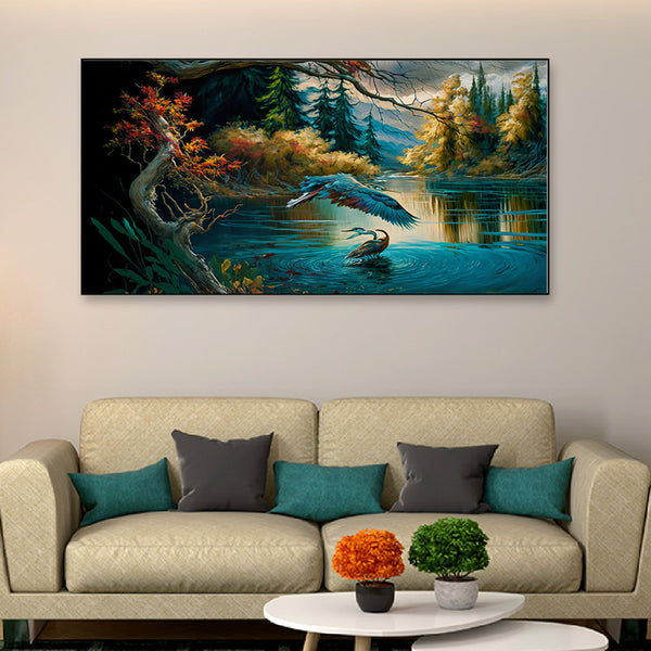 Buy Twilight Panorama Wall Painting Wall Art & Paintings from Vaaree