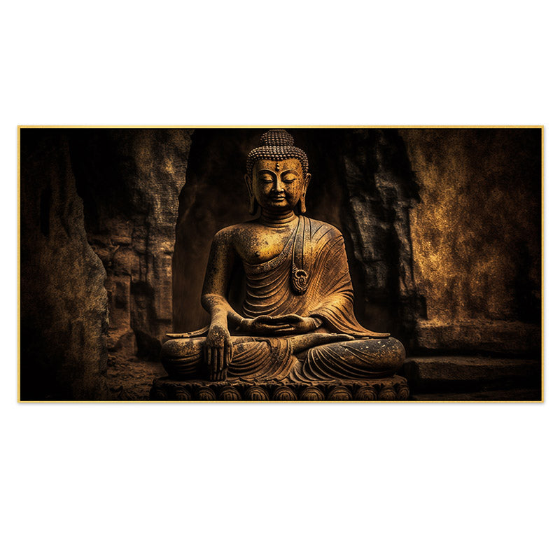 Buy Gautam Buddha Spiritual Wall Painting Wall Art & Paintings from Vaaree