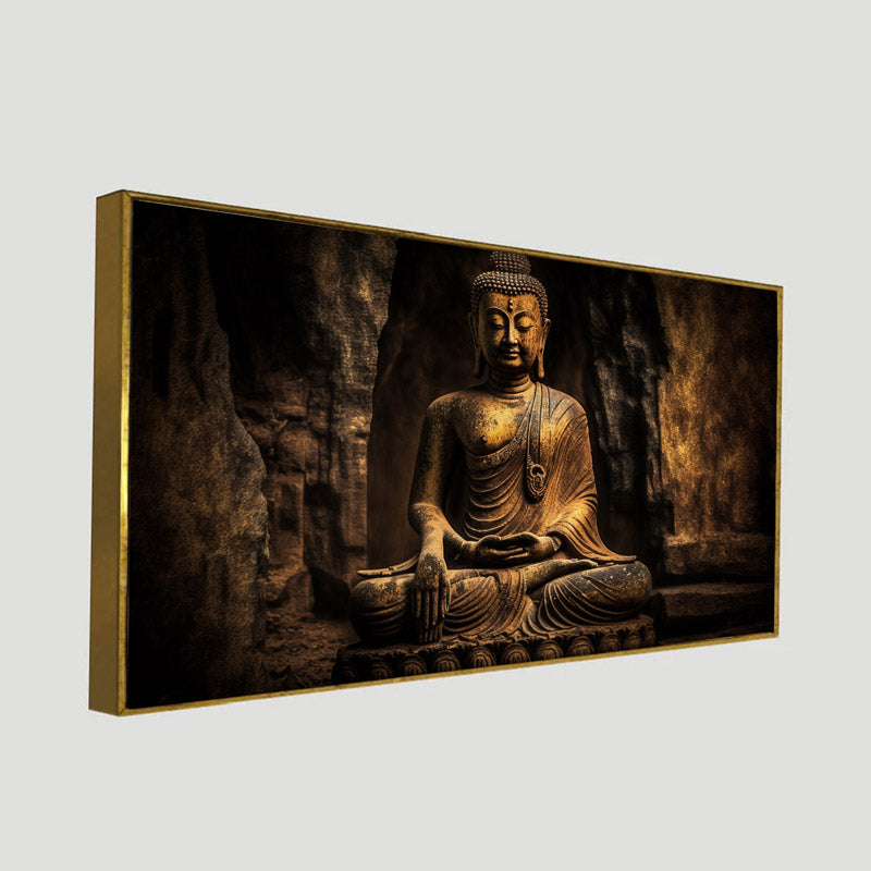 Buy Gautam Buddha Spiritual Wall Painting Wall Art & Paintings from Vaaree