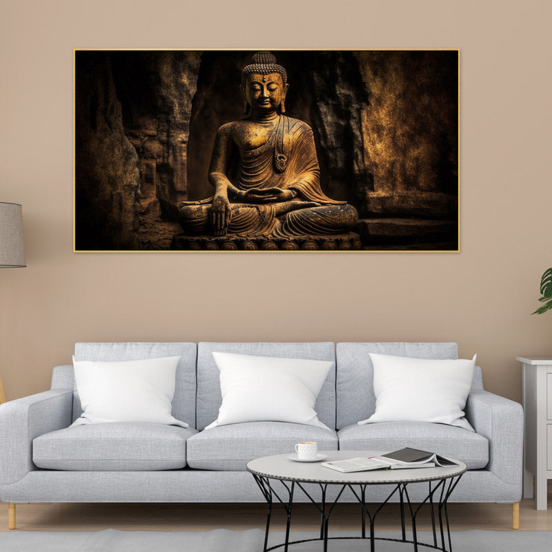 Buy Gautam Buddha Spiritual Wall Painting Wall Art & Paintings from Vaaree