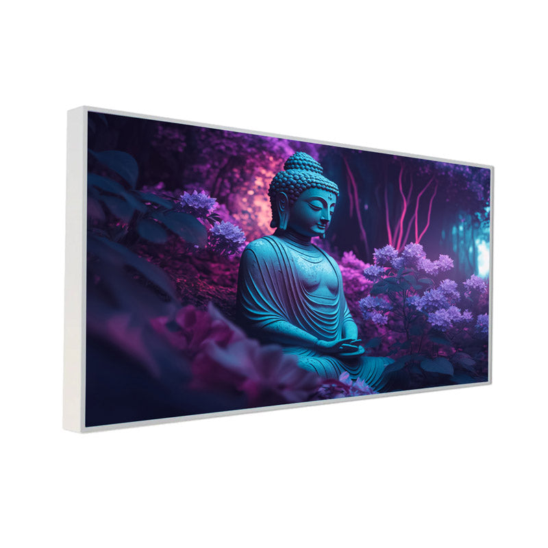 Buy Buddha In Midnight Garden Wall Painting Wall Art & Paintings from Vaaree