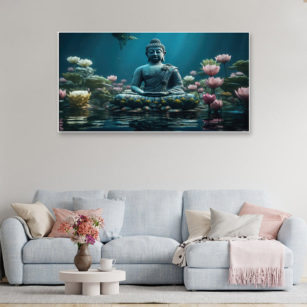 Buy Buddha Kamal Wall Painting Wall Art & Paintings from Vaaree