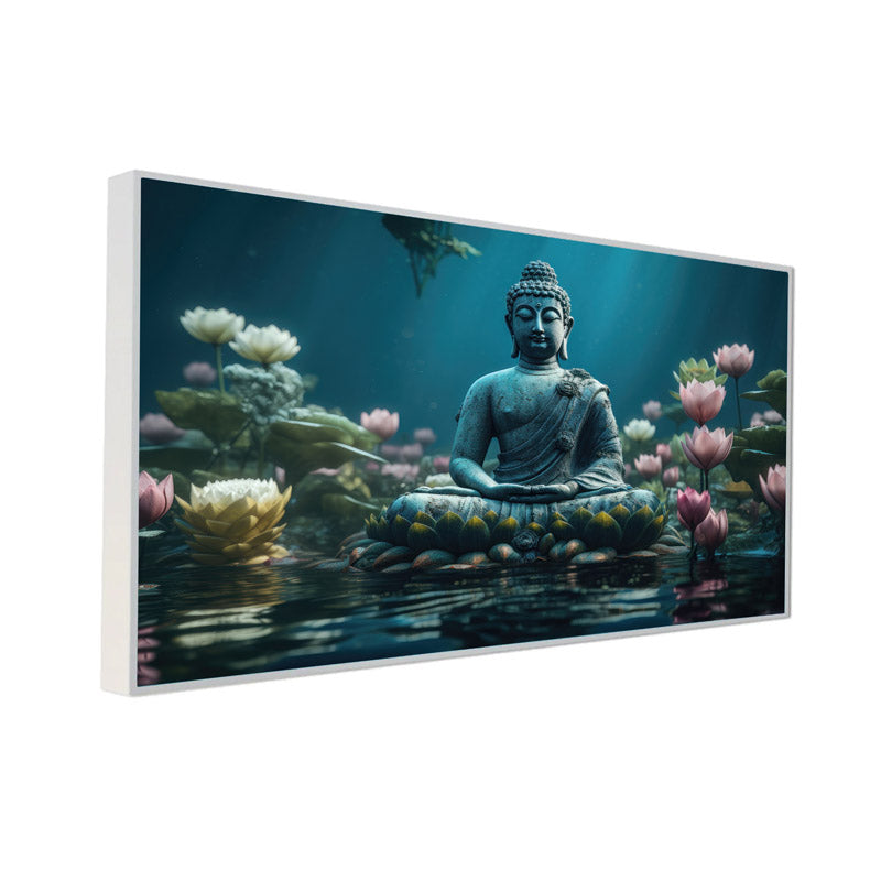 Buy Buddha Kamal Wall Painting Wall Art & Paintings from Vaaree