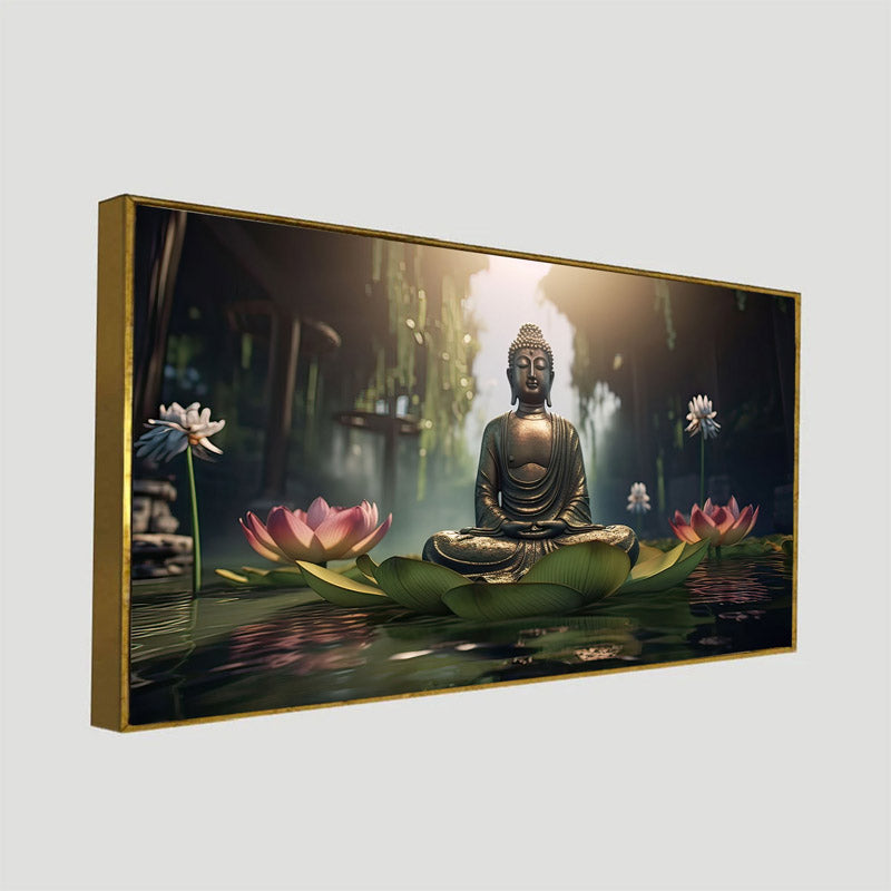 Buy Buddha Serene Palace Wall Painting Wall Art & Paintings from Vaaree