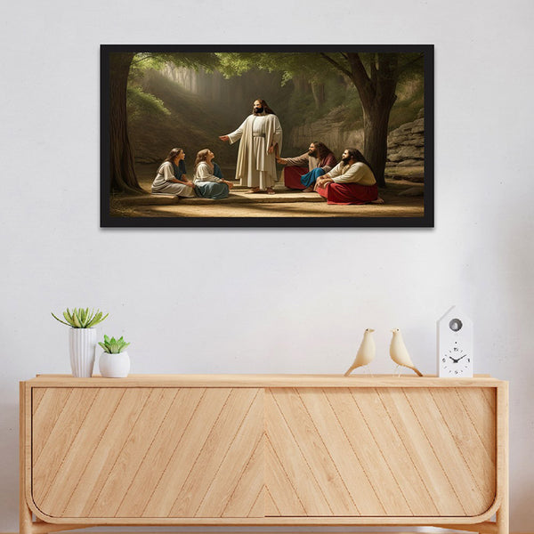 Buy Jesus And Disciples Wall Painting Wall Art & Paintings from Vaaree