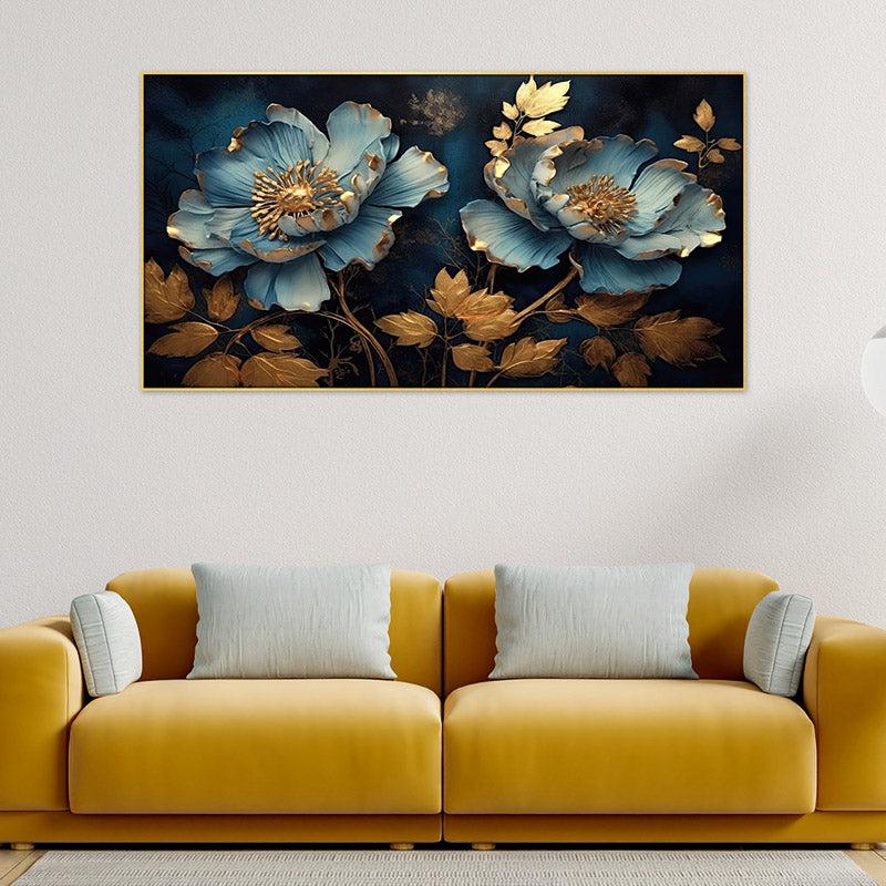 Buy Luxe Peony Wall Painting With Frame Wall Art & Paintings from Vaaree