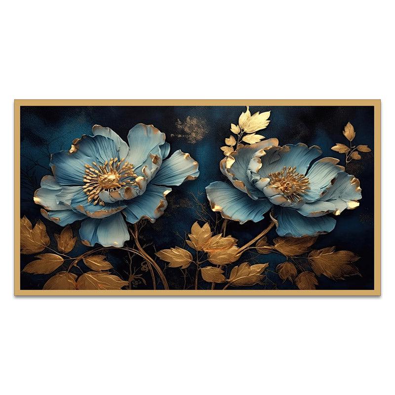 Buy Luxe Peony Wall Painting With Frame Wall Art & Paintings from Vaaree