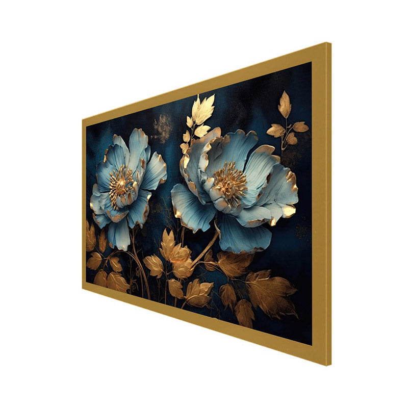 Buy Luxe Peony Wall Painting With Frame Wall Art & Paintings from Vaaree