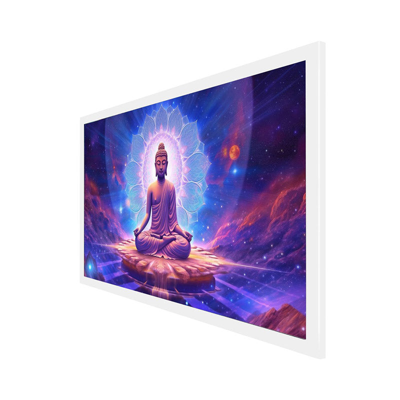 Buy Blue Divine Buddha Wall Painting With Frame Wall Art & Paintings from Vaaree