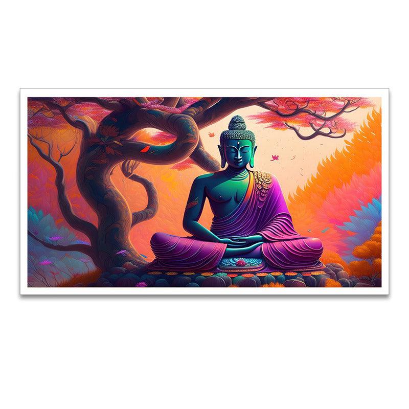 Buy Divine Gautam Buddha Wall Painting With Frame Wall Art & Paintings from Vaaree