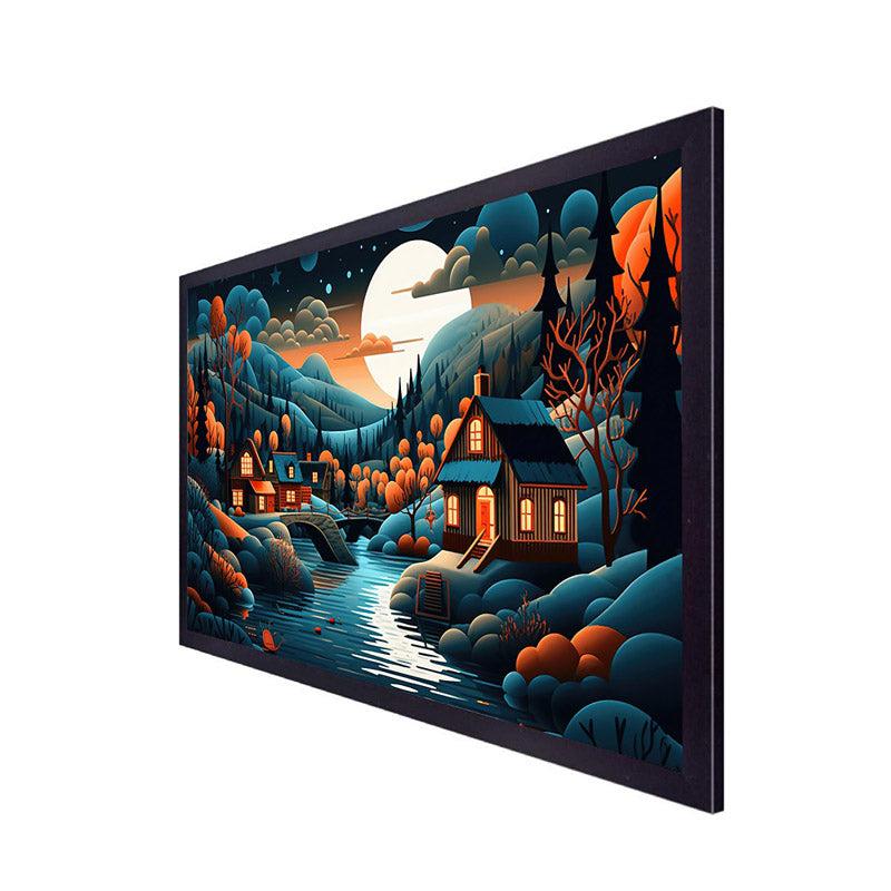 Buy The Cloud Land Wall Painting With Frame Wall Art & Paintings from Vaaree