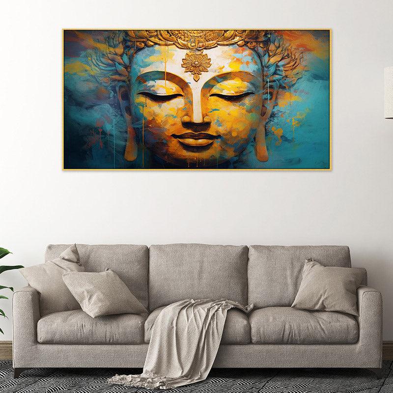 Buy Buddha Vihara Wall Painting With Frame Wall Art & Paintings from Vaaree