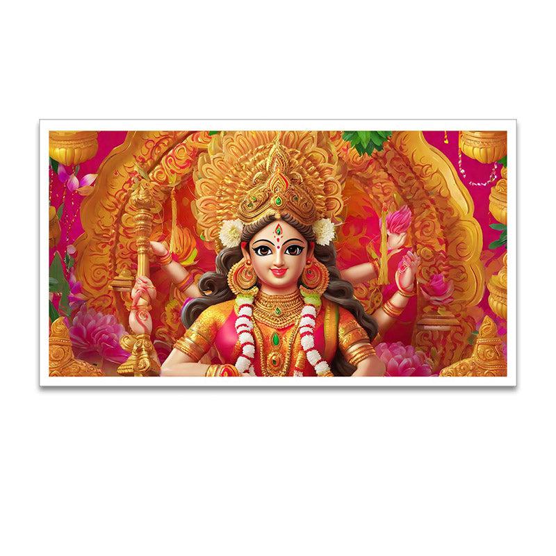 Buy Maata Durga Shakti Wall Painting With Frame Wall Art & Paintings from Vaaree