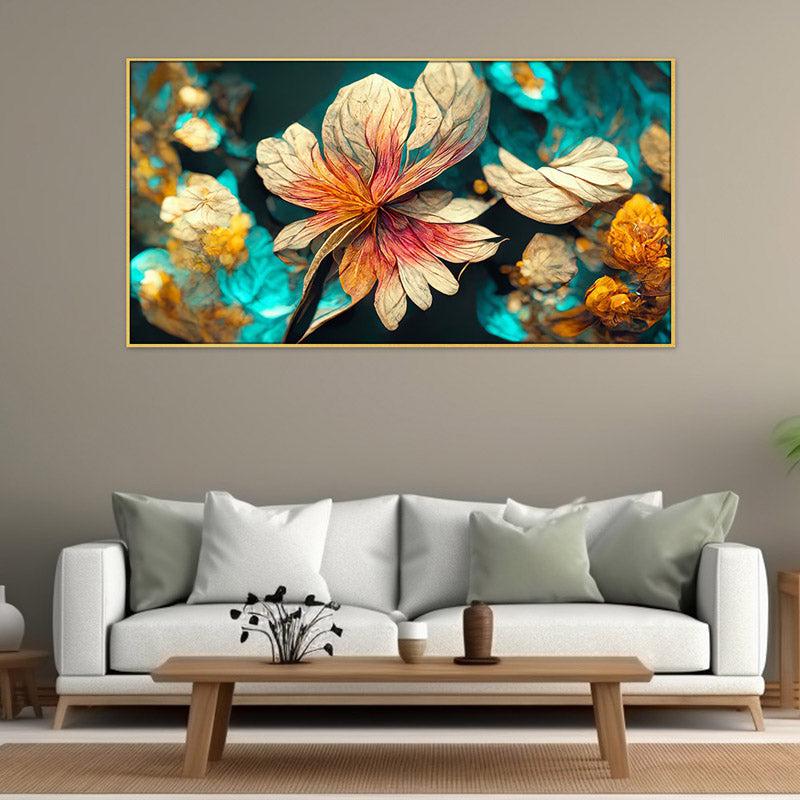 Buy Riam Floral Wall Painting With Frame Wall Art & Paintings from Vaaree