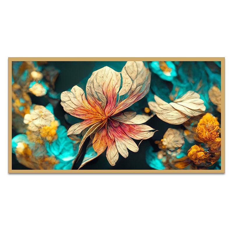 Buy Riam Floral Wall Painting With Frame Wall Art & Paintings from Vaaree