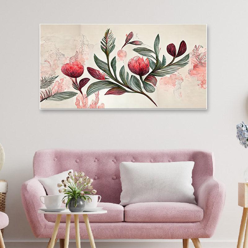 Buy Arelia Floral Wall Painting With Frame Wall Art & Paintings from Vaaree